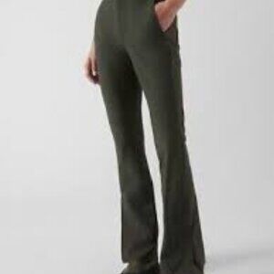 Athleta Stellar Flare Pant in Aspen Olive